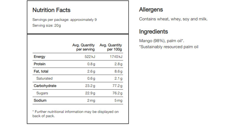 Tropical Fields Crispy Mango Chips 180g-2