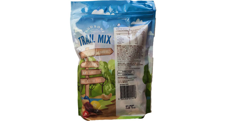 Hudsons Trail Mix With M&M's 1kg-1