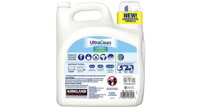 Kirkland Signature Free & Clear Laundry Liquid 5.73L 146 Loads-1